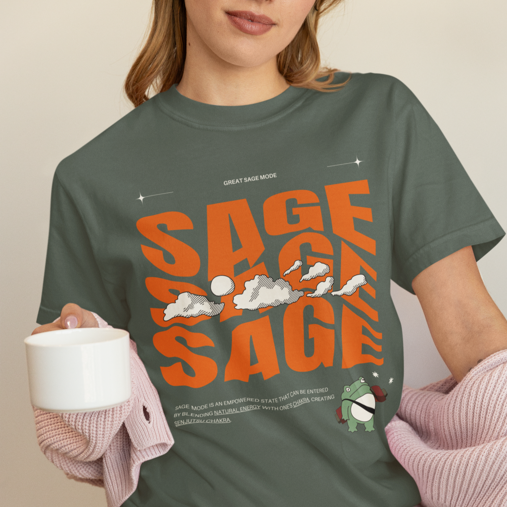 Sage Mode Anime Retro Aesthetic Graphic Tshirt