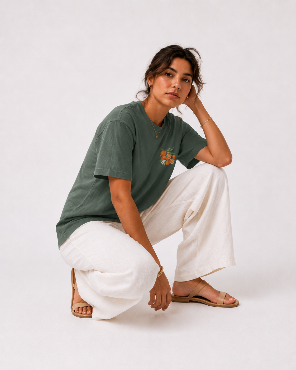 Nami's Tangerine Relaxed Fit Signature T-Shirt