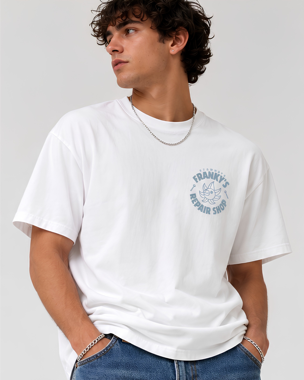 Frankys Repair Shop Vintage Relaxed Fit Signature T-shirt