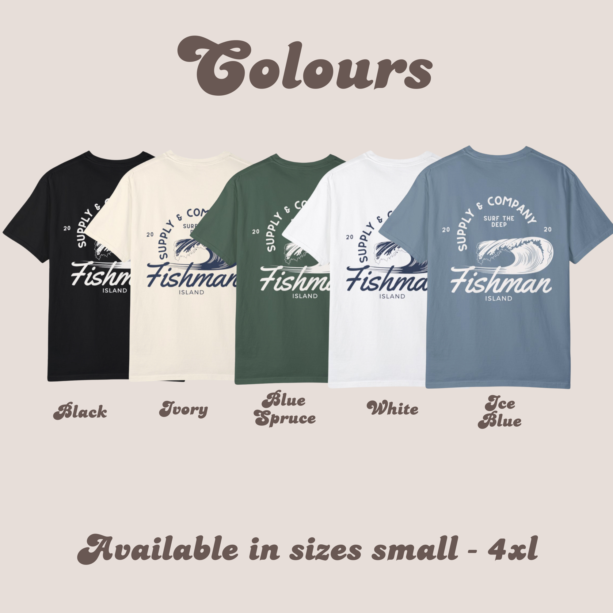 Summer Waves Retro Style Garment-Dyed T-shirt