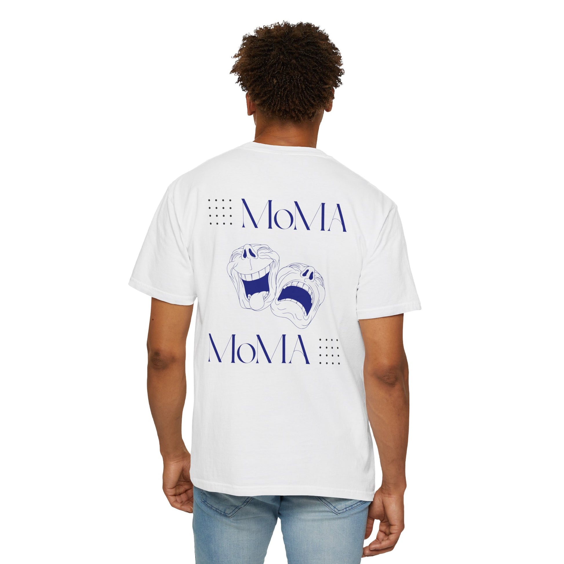 MoMA-Inspired Laughing Heads Unisex Garment-Dyed T-Shirt